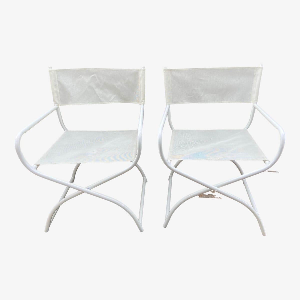 1990s Vintage Brown Jordan Folding Chairs a Pair - Image 1