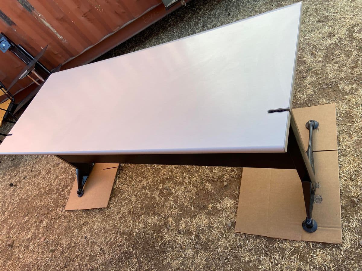 1990s Vintage Mid Century Modern Desk - Thumbnail 4