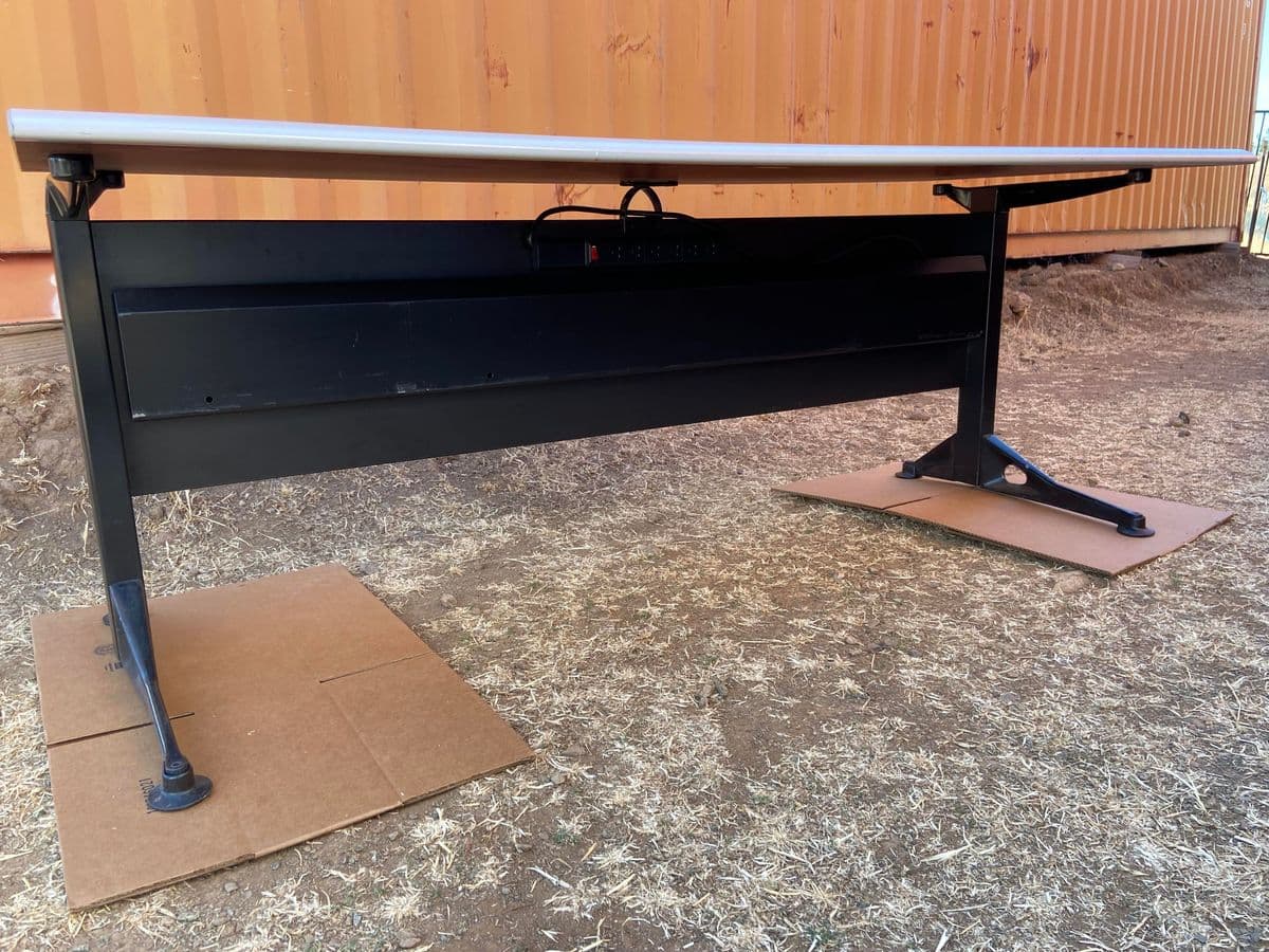 1990s Vintage Mid Century Modern Desk - Thumbnail 13