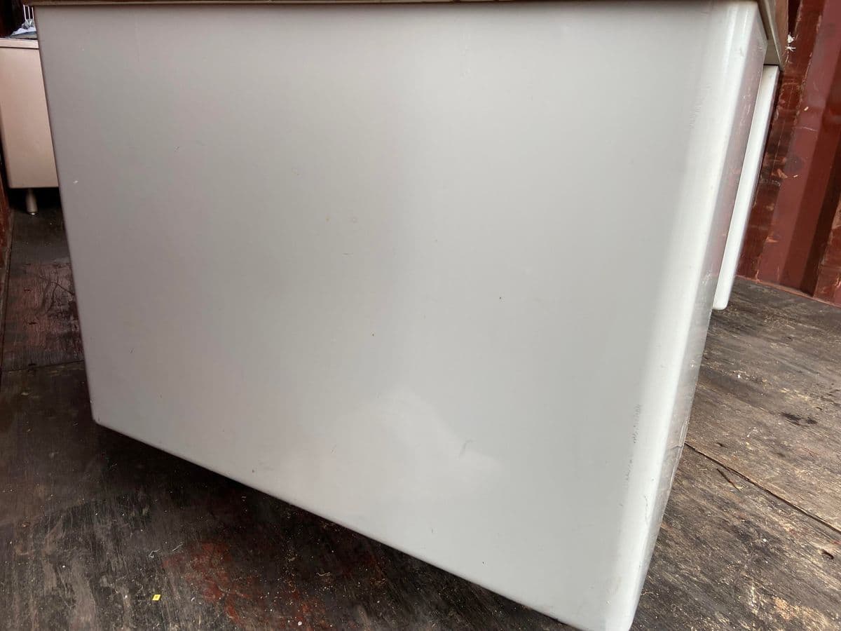 Vintage Mid Century Modern Metal Tanker Desk - Thumbnail 5