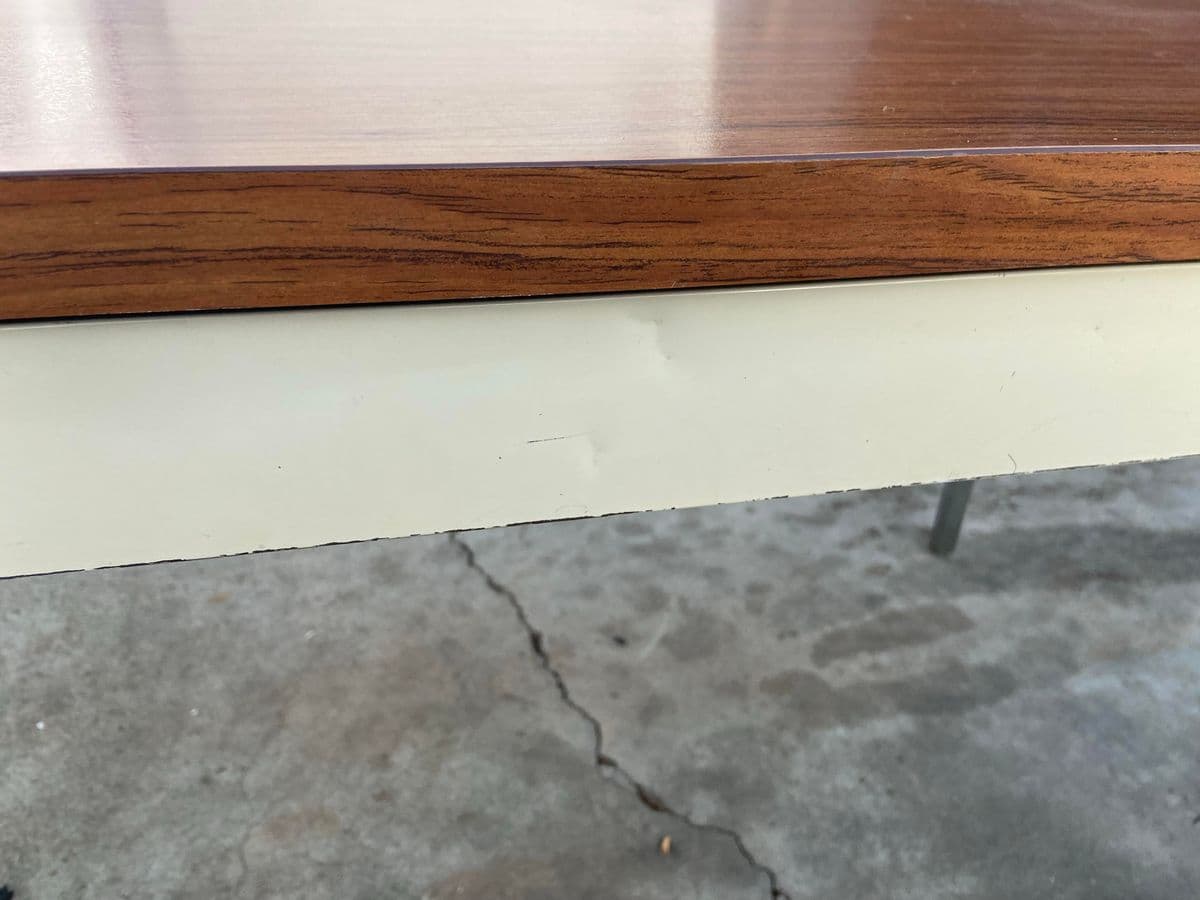 1980s Steelcase Vintage Mid Century Modern Writing Desk - Thumbnail 6