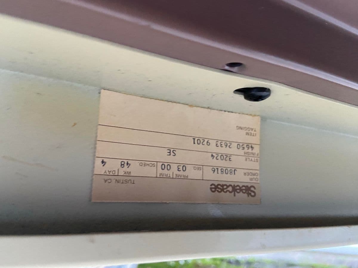 1980s Steelcase Vintage Mid Century Modern Writing Desk - Thumbnail 12