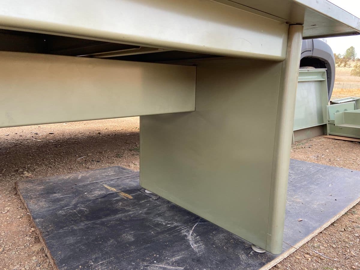 1960s Vintage Mid Century Modern Steel Desk - Thumbnail 5