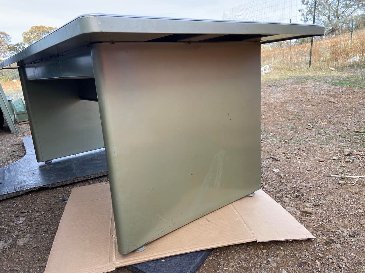 1960s Vintage Mid Century Modern Steel Desk - Thumbnail 6