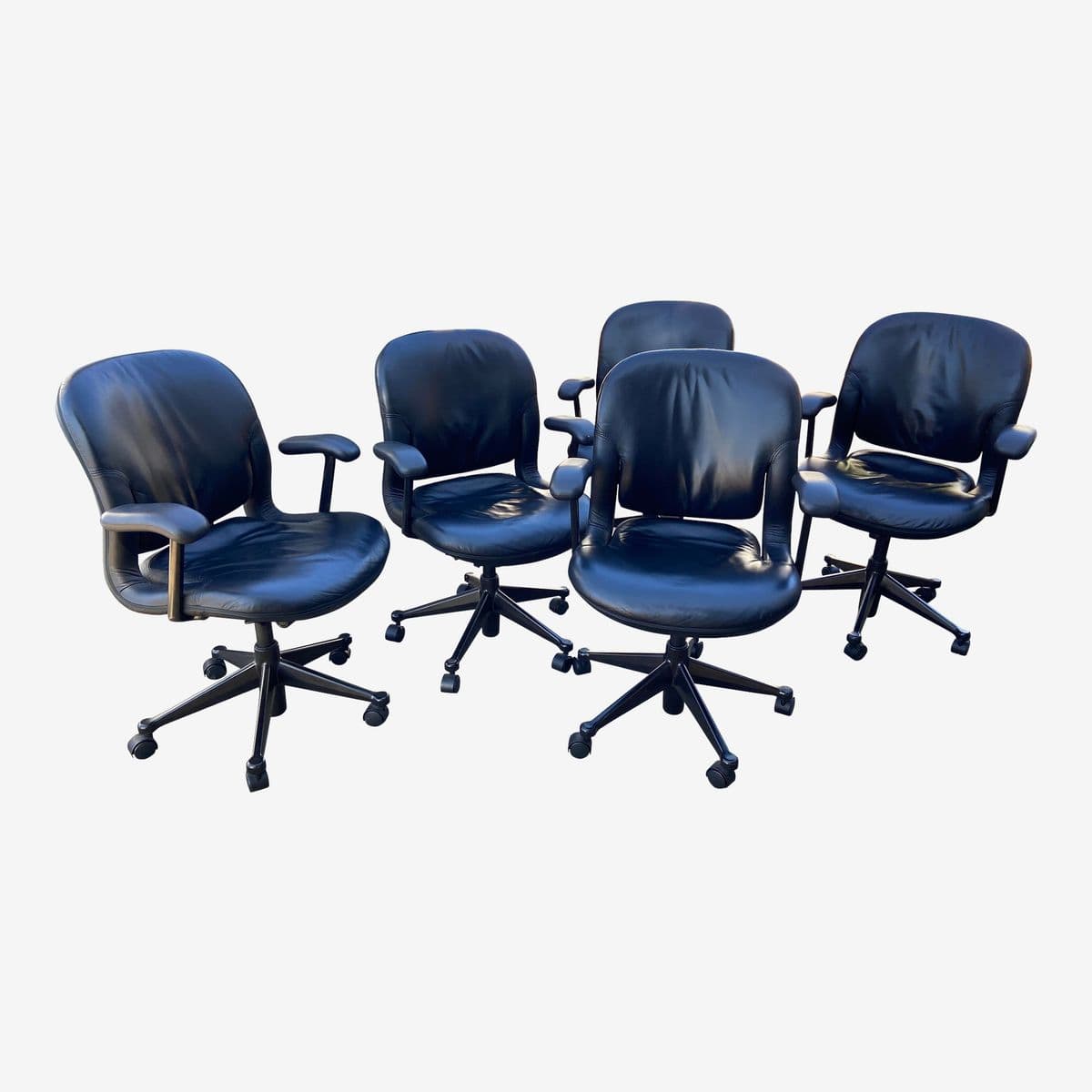 Vintage Herman Miller Conference Room Chairs - Set of 5 - Image 1