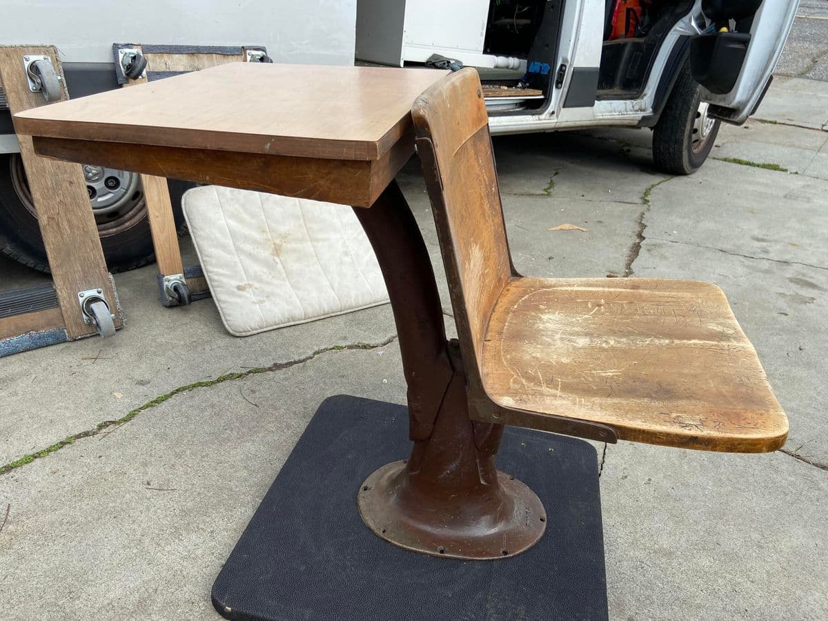 1920s Antique School Desk - Thumbnail 5