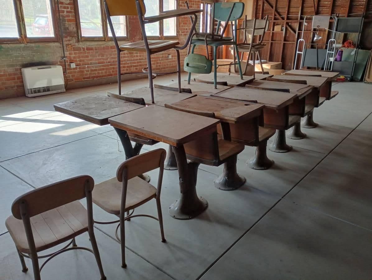 1920s Antique School Desk - Thumbnail 13