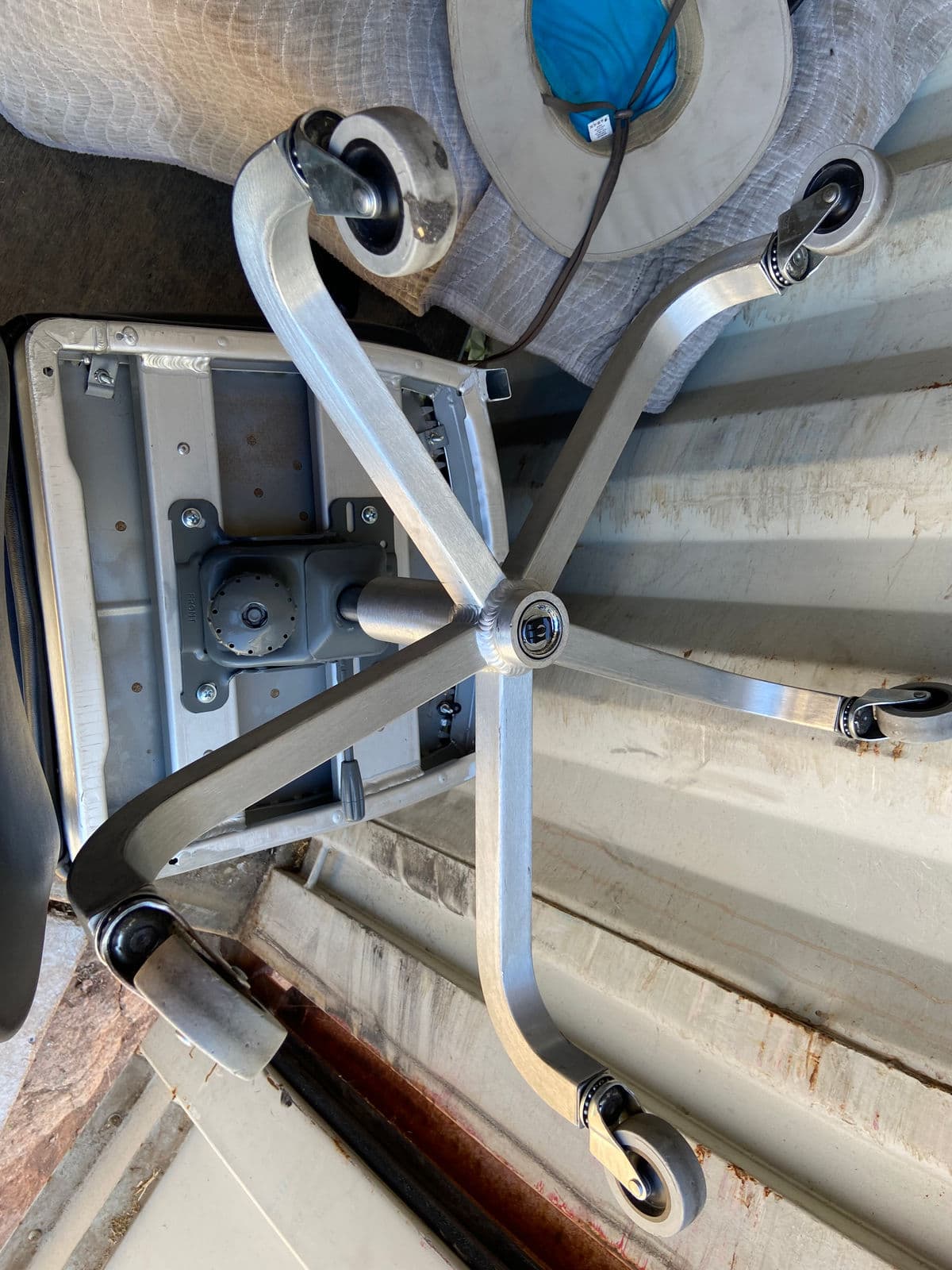 2000’s Pair of Emeco Navy Swivel Desk Chairs - Thumbnail 10