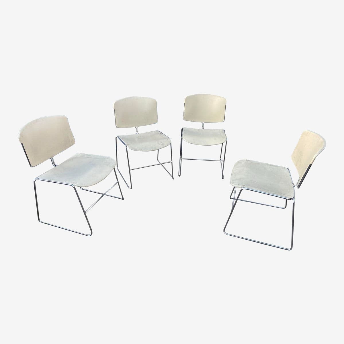 1980s Steelcase Max Stacker Chairs Set of 4 - Image 1