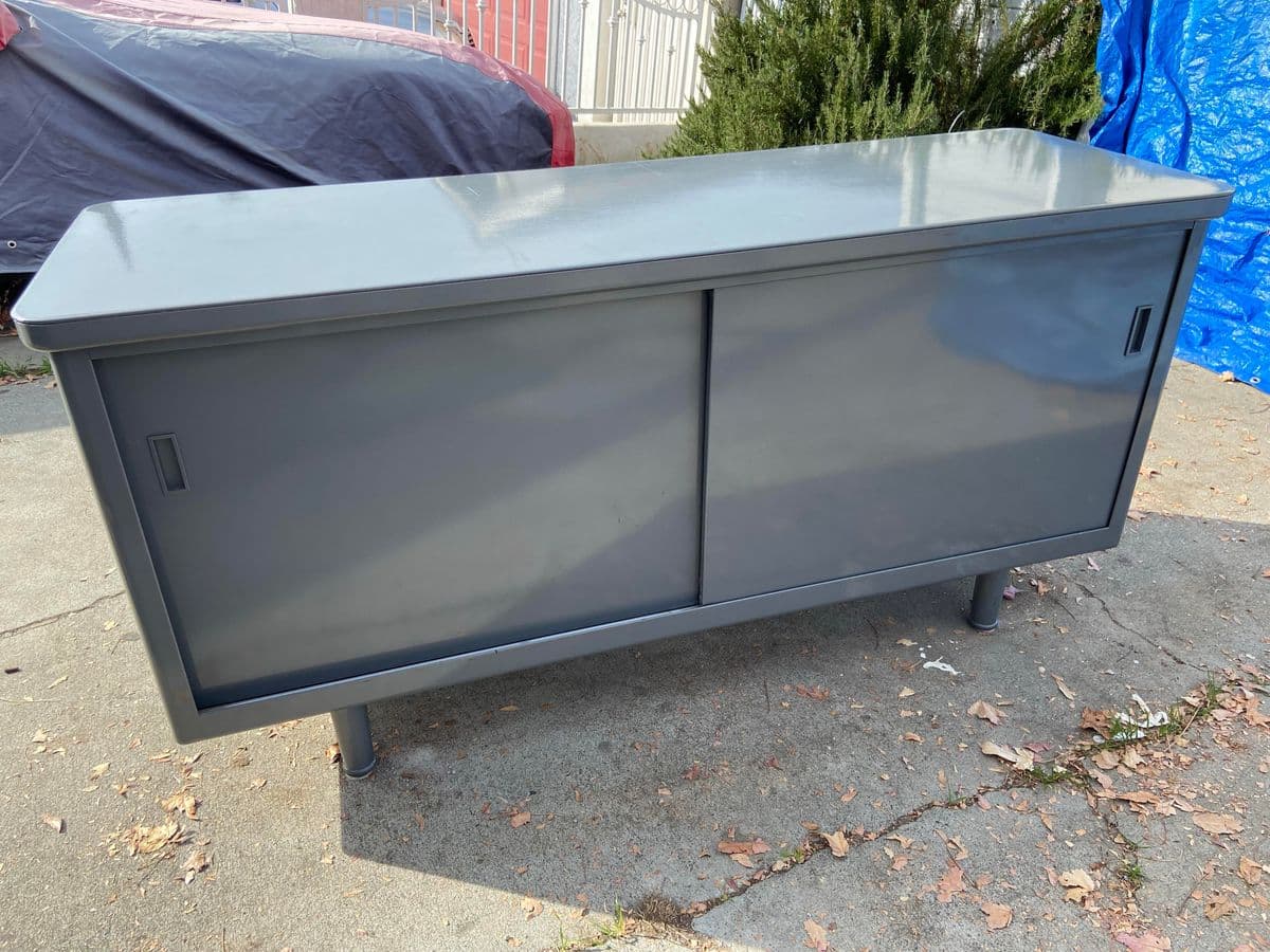 1960s Mid Century Modern Steel Credenza - Thumbnail 3