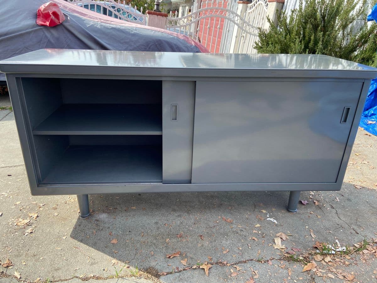 1960s Mid Century Modern Steel Credenza - Thumbnail 9