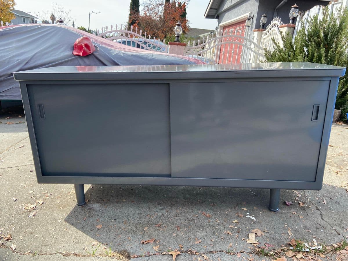 1960s Mid Century Modern Steel Credenza - Thumbnail 13