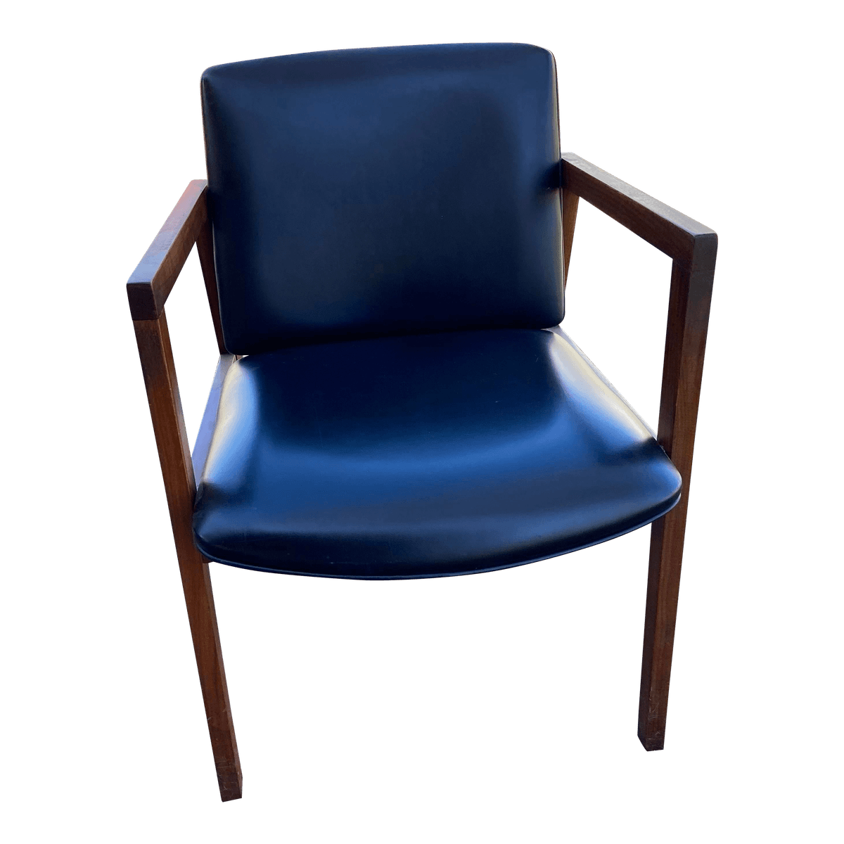 1980s Vintage Modern Walnut Armchair by United Chair Company - Thumbnail 14