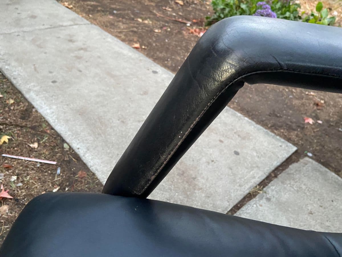 Vintage Mario Bellini Leather Swivel Executive Desk Chair for Vitra - Thumbnail 4