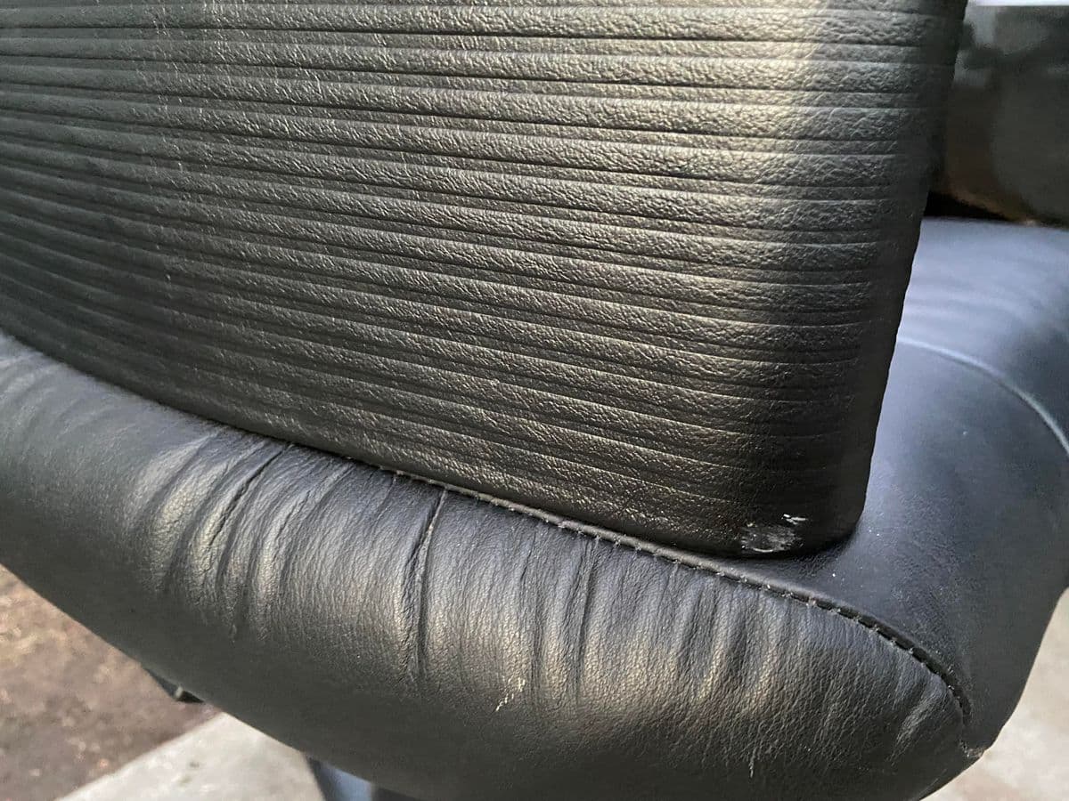 Vintage Mario Bellini Leather Swivel Executive Desk Chair for Vitra - Thumbnail 8