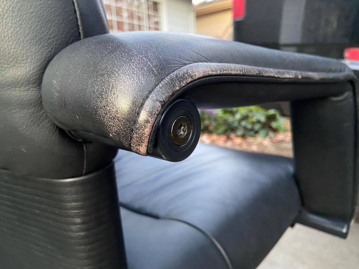 Vintage Mario Bellini Leather Swivel Executive Desk Chair for Vitra - Thumbnail 9