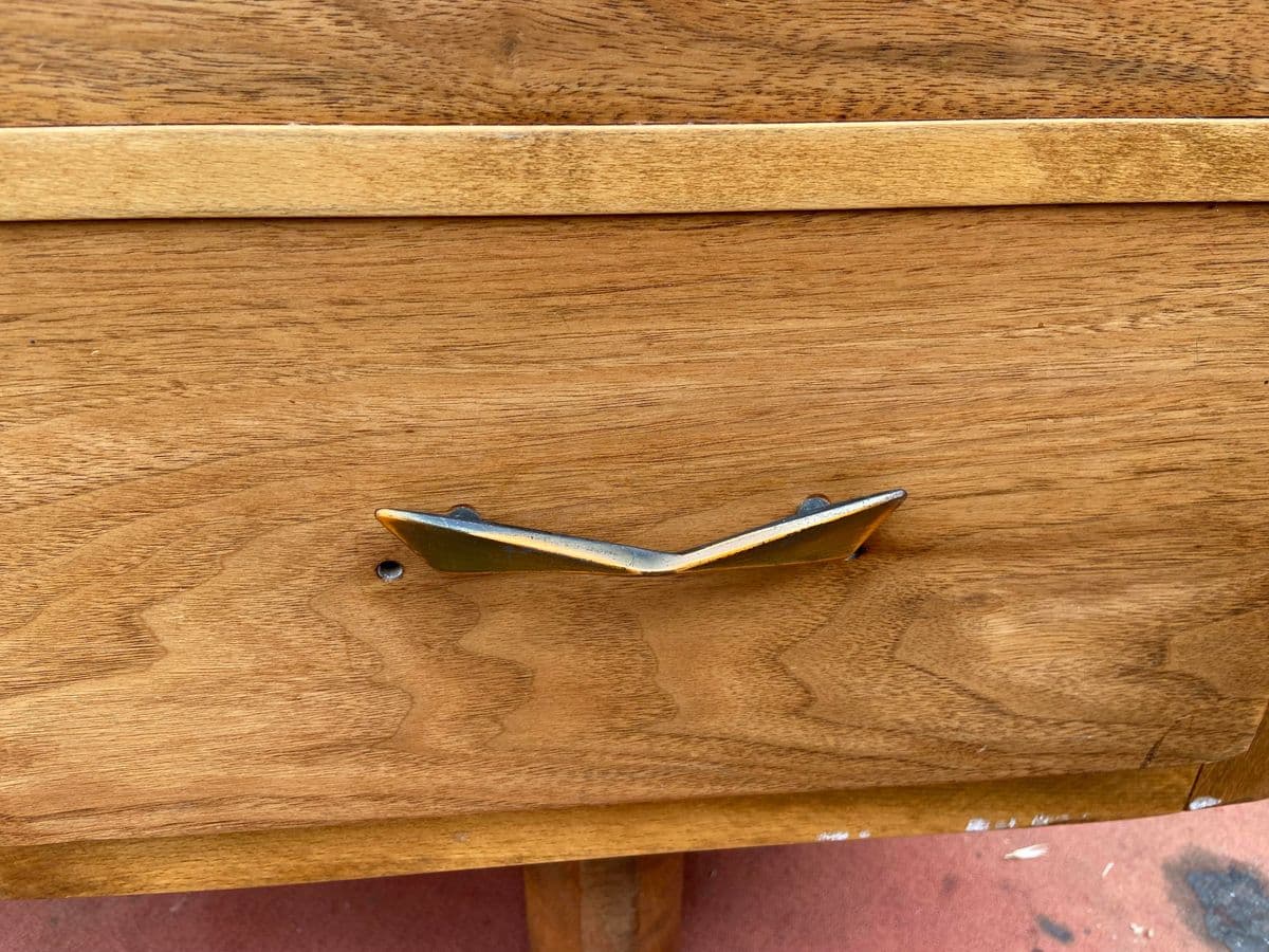 1960s Vintage Art Deco Mid Century Modern Desk - Thumbnail 4