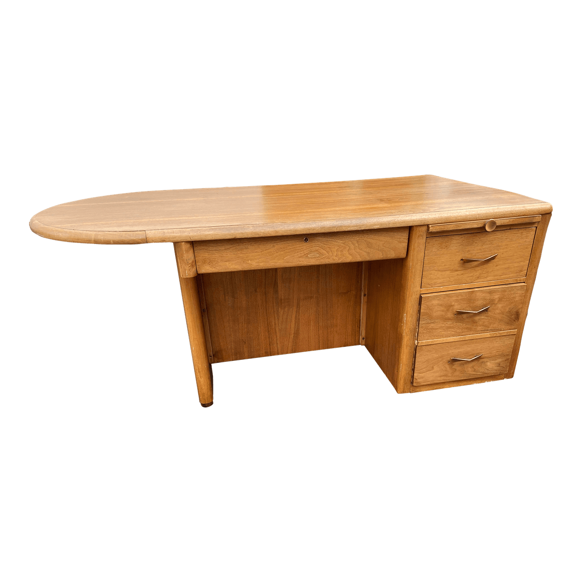 1960s Vintage Art Deco Mid Century Modern Desk - Thumbnail 14