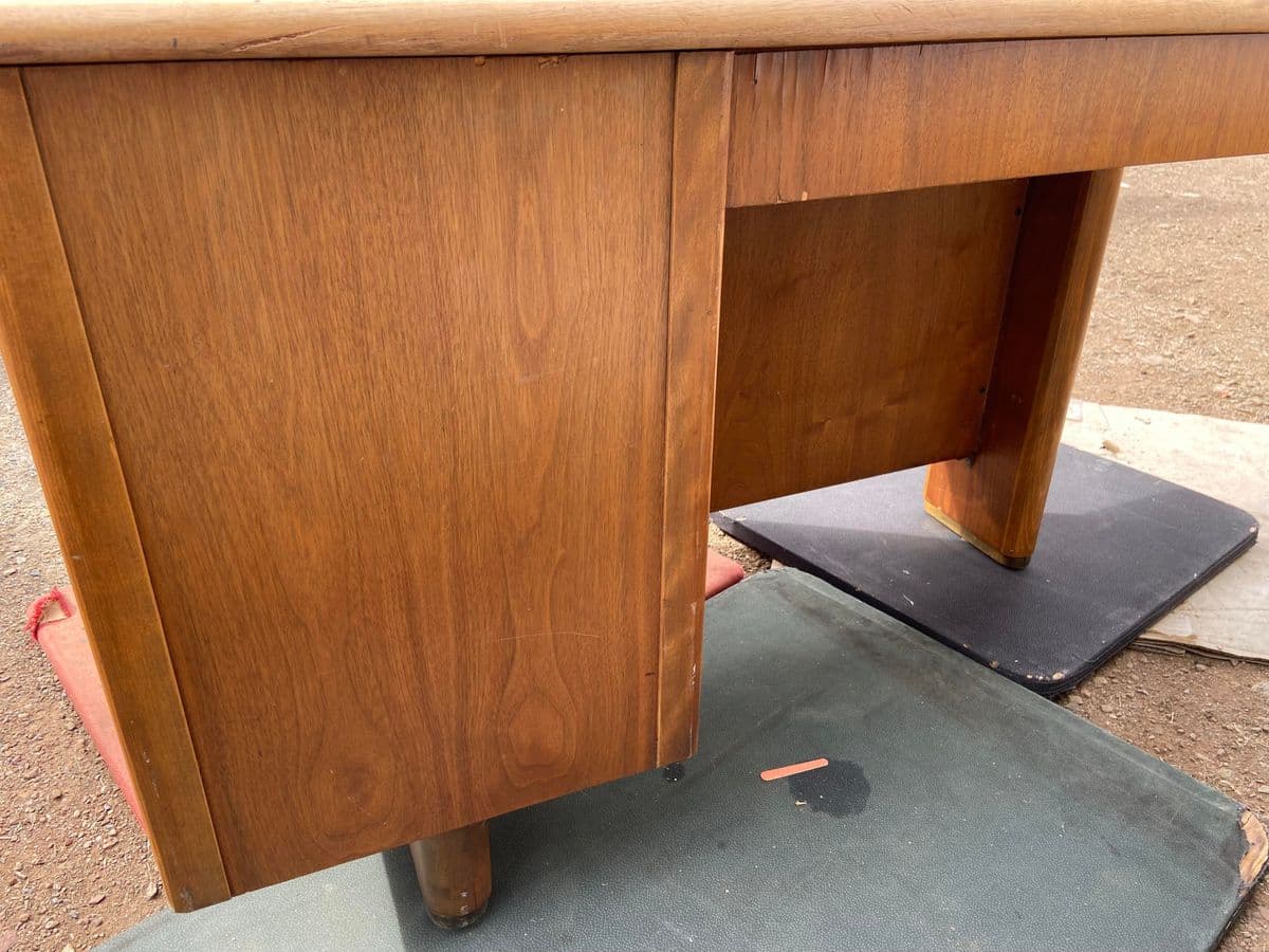 1960s Vintage Art Deco Mid Century Modern Desk - Thumbnail 10