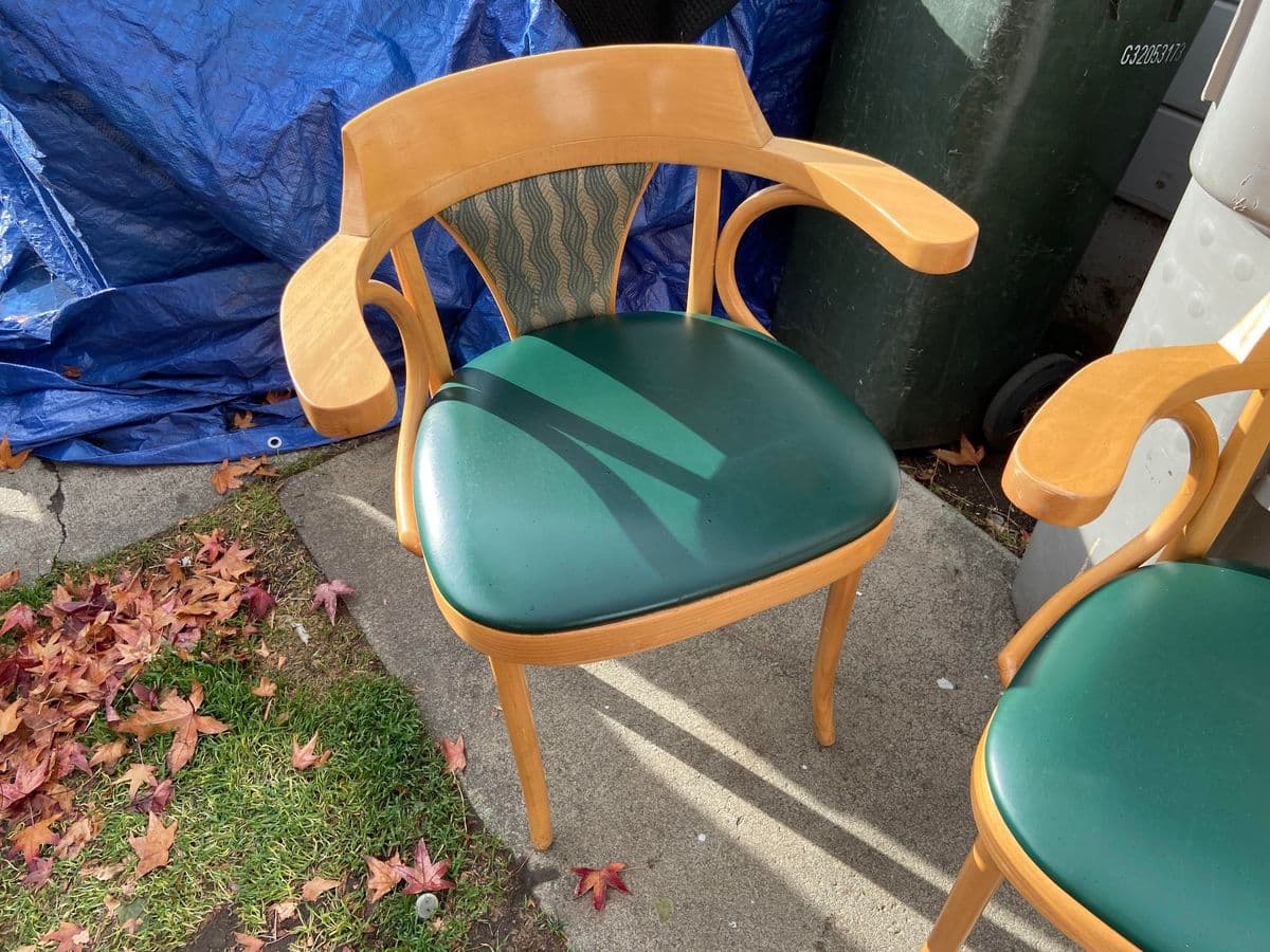 2000s Thonet Style Beech Bentwood Armchairs Set of 4 - Thumbnail 8