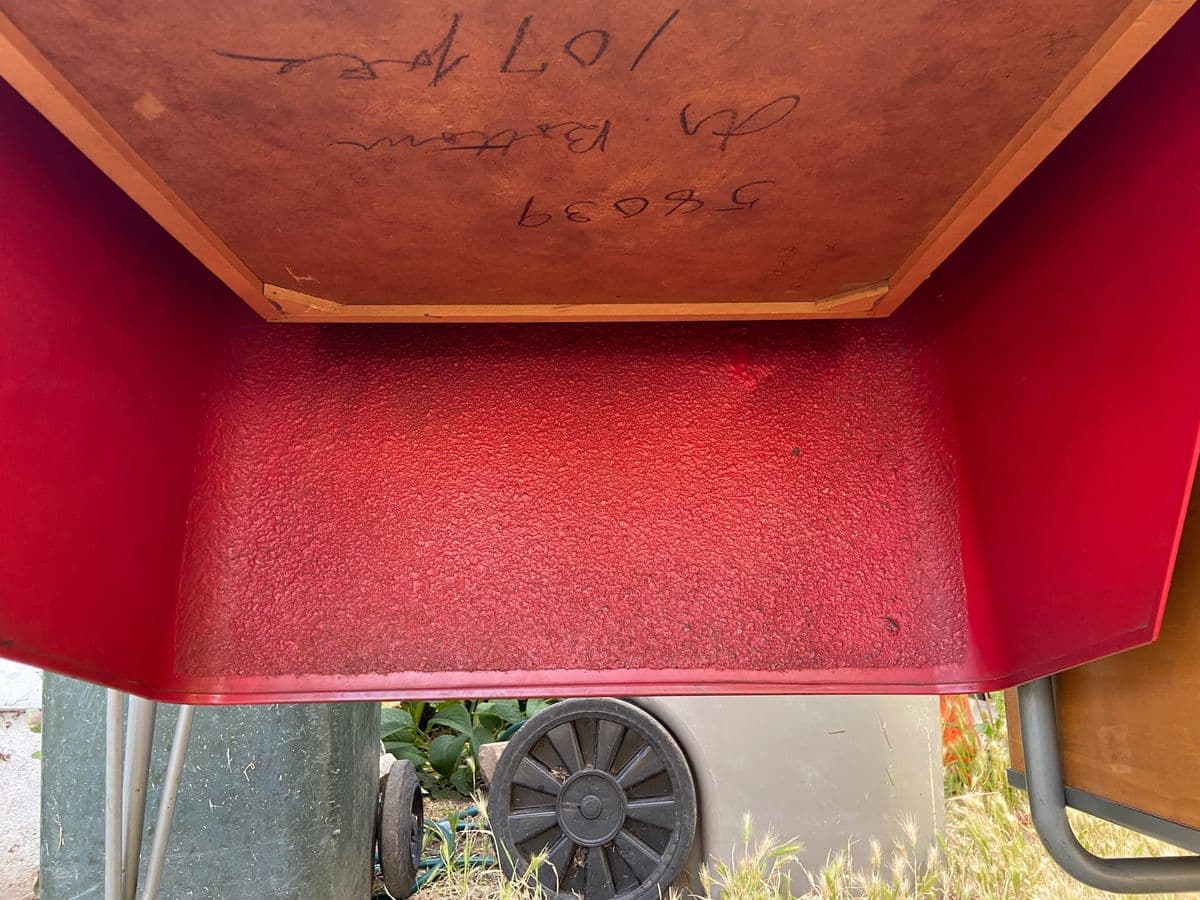 1950s Raymond Loewy for Brunswick Vintage Mid Century Modern Industrial Desk - Thumbnail 8