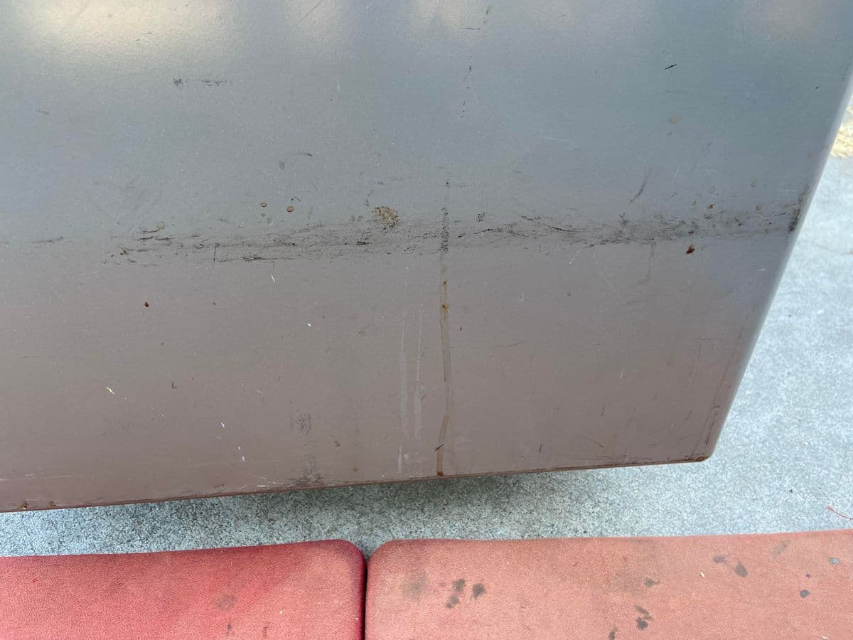 1970s Steelcase Vintage Mid Century Modern Metal Tanker Desk - Thumbnail 7