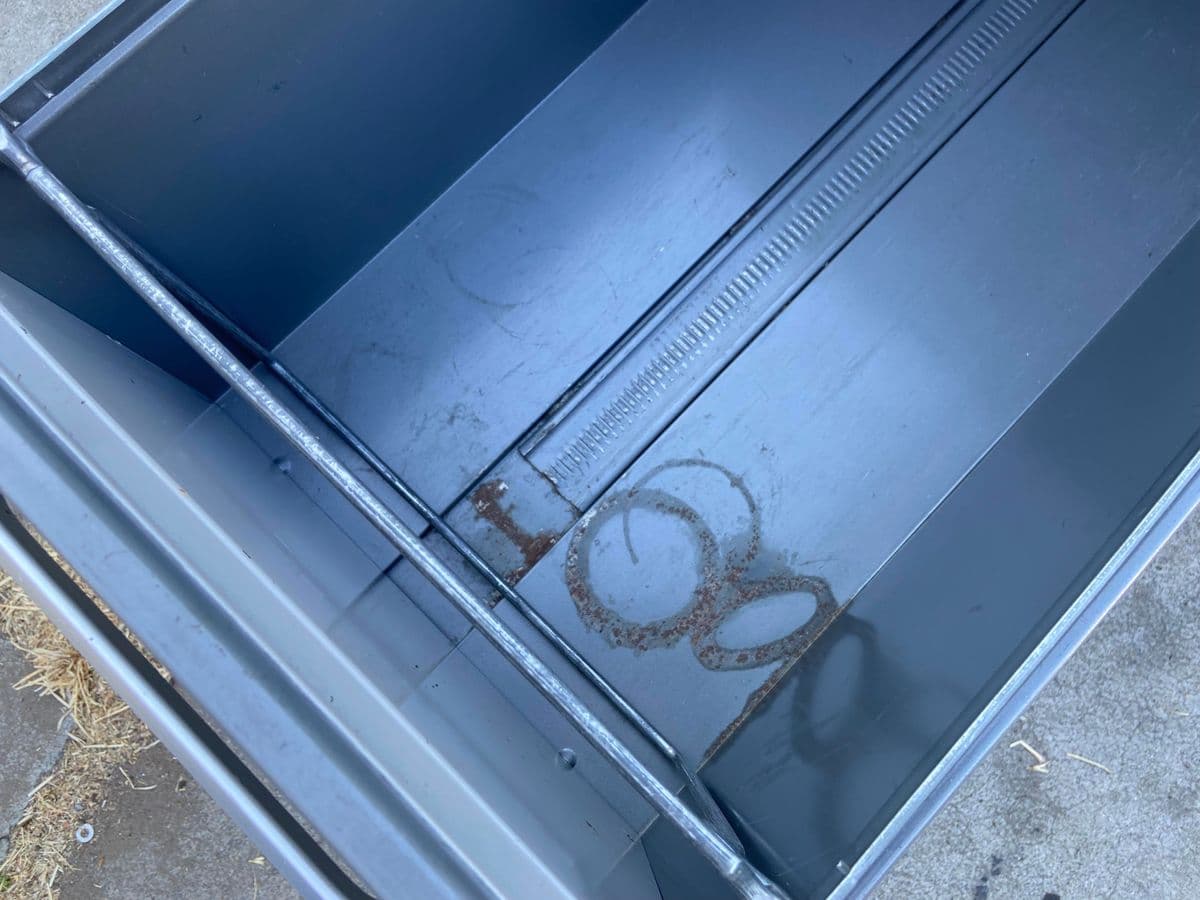 1970s Steelcase Vintage Mid Century Modern Metal Tanker Desk - Thumbnail 10