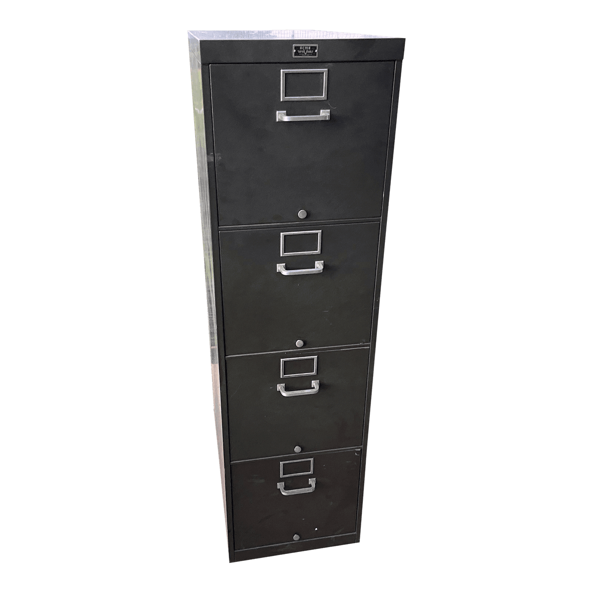 1950s Vintage Acme Folder Metal Cards and Filling Drawer Cabinet - Thumbnail 2