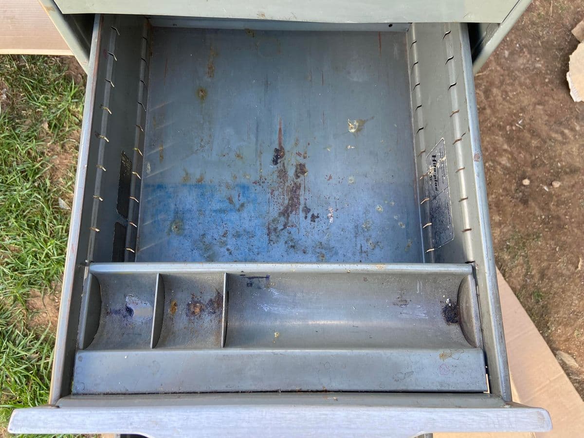 1950s Vintage Acme Folder Metal Cards and Filling Drawer Cabinet - Thumbnail 4