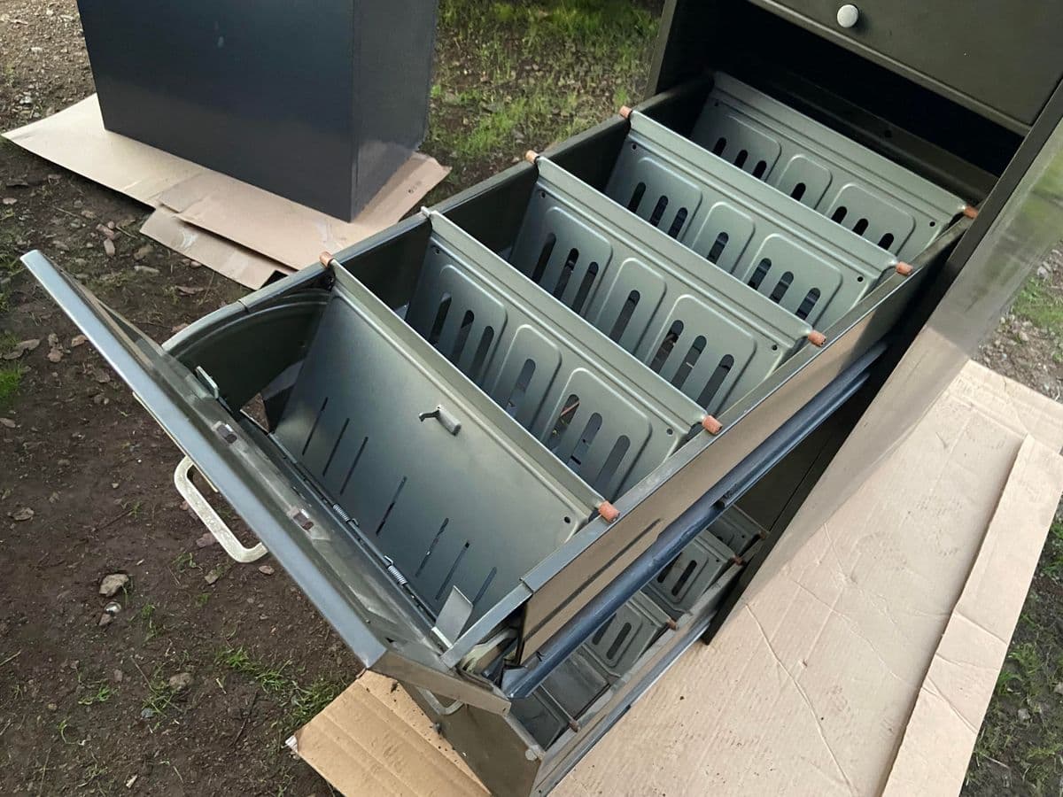 1950s Vintage Acme Folder Metal Cards and Filling Drawer Cabinet - Thumbnail 8