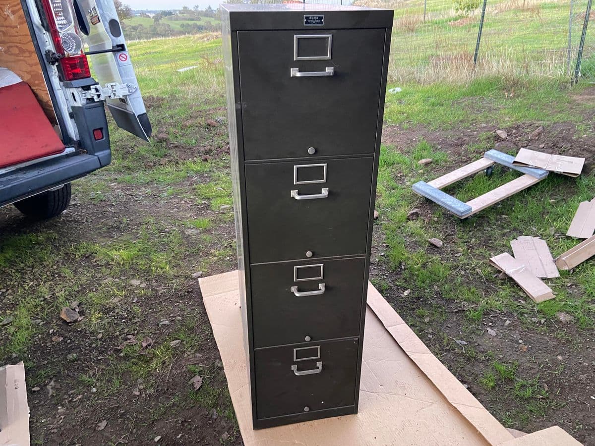 1950s Vintage Acme Folder Metal Cards and Filling Drawer Cabinet - Thumbnail 11