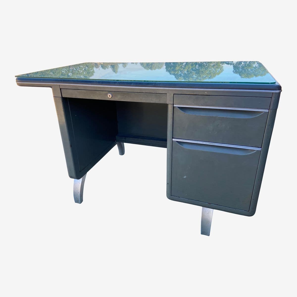 Vintage Mid Century Modern Desk - Image 1