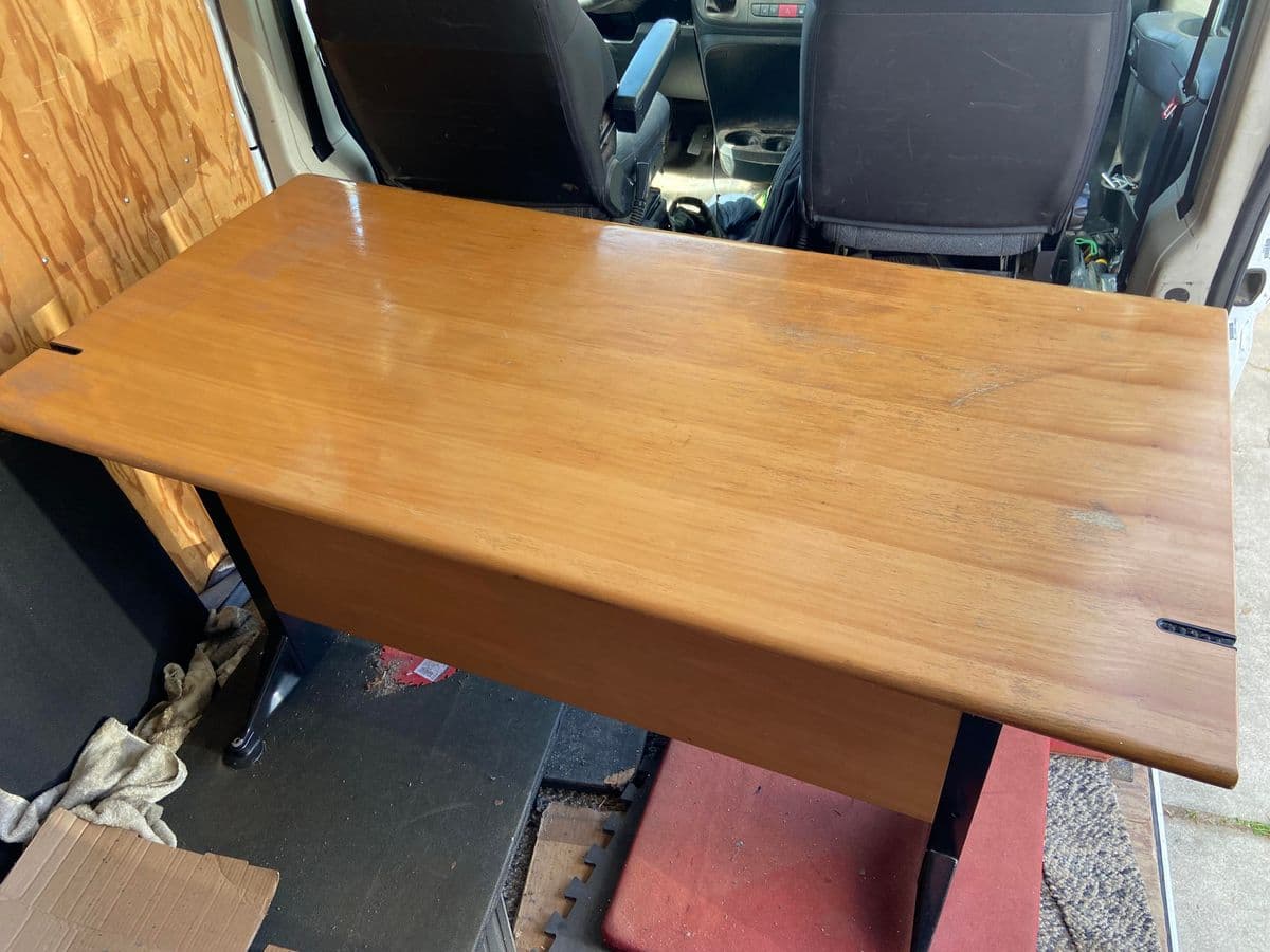 1990s Vintage Herman Miller Sit Standing Desk - Top Needs Restoration - Thumbnail 11