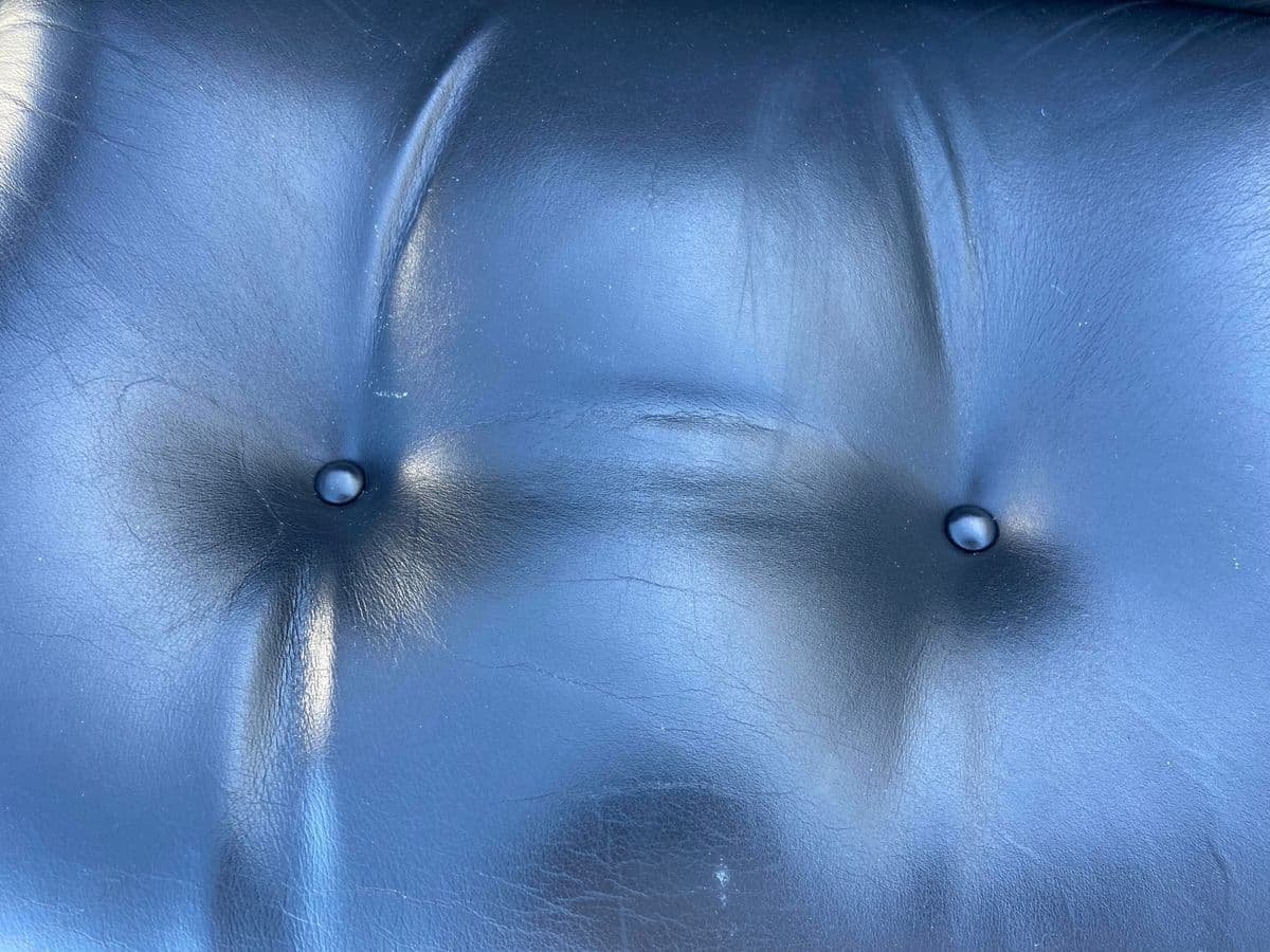 1980s Charles Pollock for Knoll Attributed Leather Executive Swivel Desk Chair - Thumbnail 10