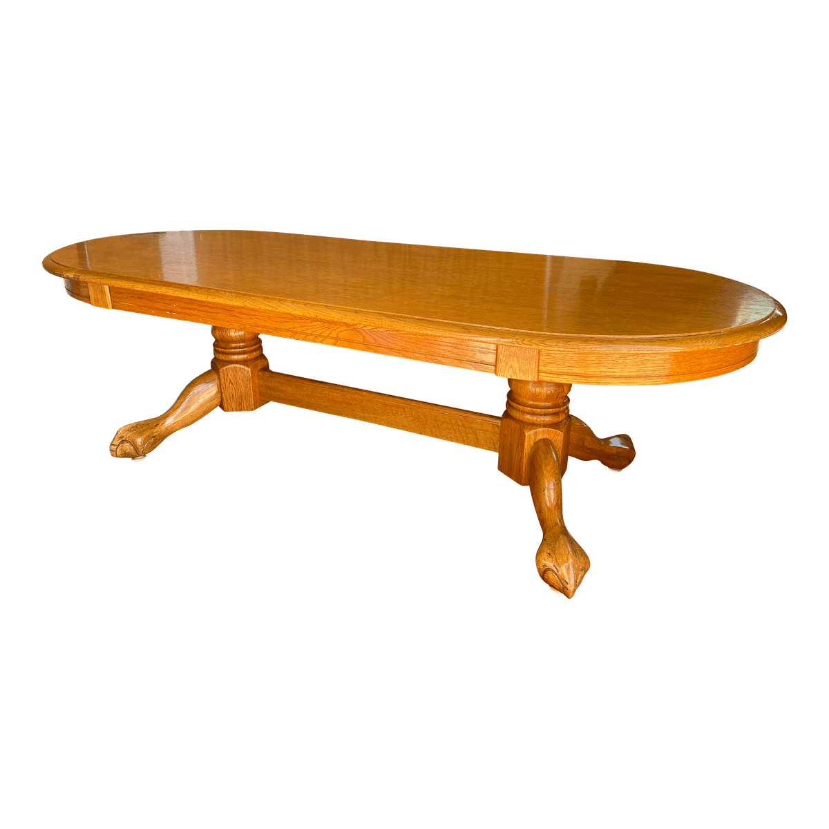 1990s Vintage Contemporary Oak Coffee Table - Thumbnail 14