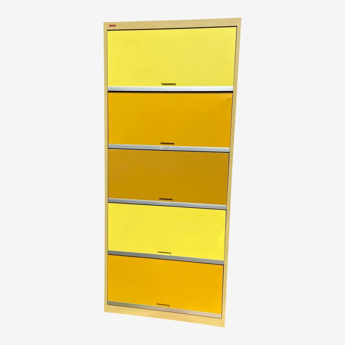 1970s Tab Vintage Mid Century Modern Metal Industrial Barrister Style Cabinet - Image 1