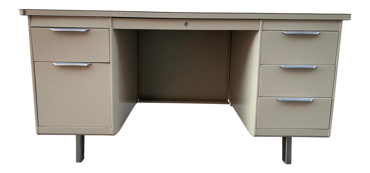 General Fireproofing Co Metal Tanker Desk - Thumbnail 2