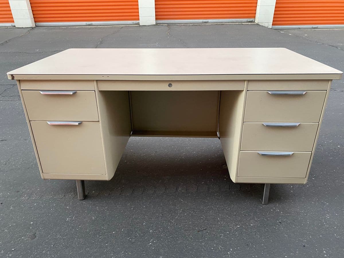 General Fireproofing Co Metal Tanker Desk - Thumbnail 4