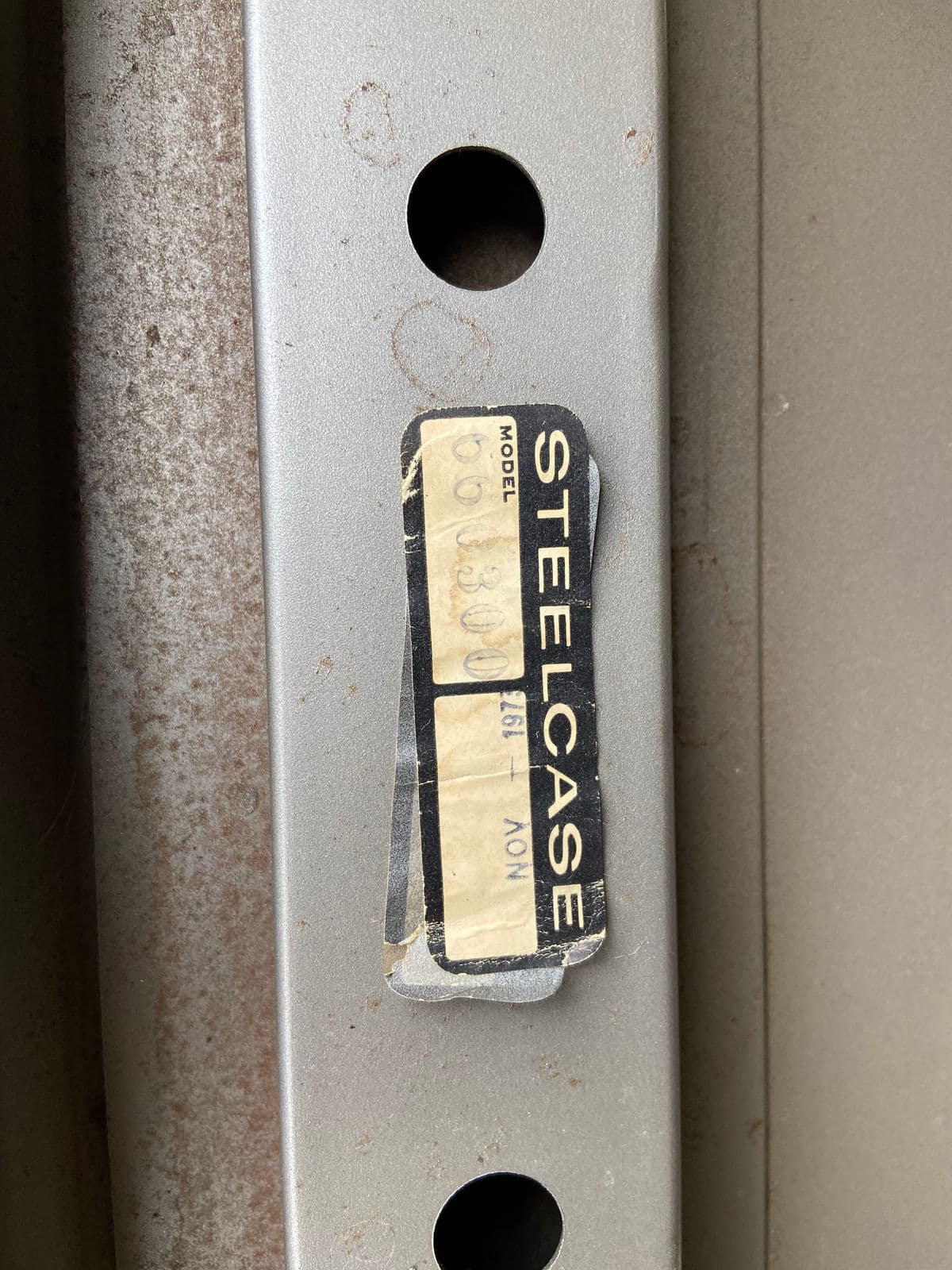 1970s Steelcase Vintage Mid Century Modern Metal Tanker Desk With Patina - Thumbnail 4