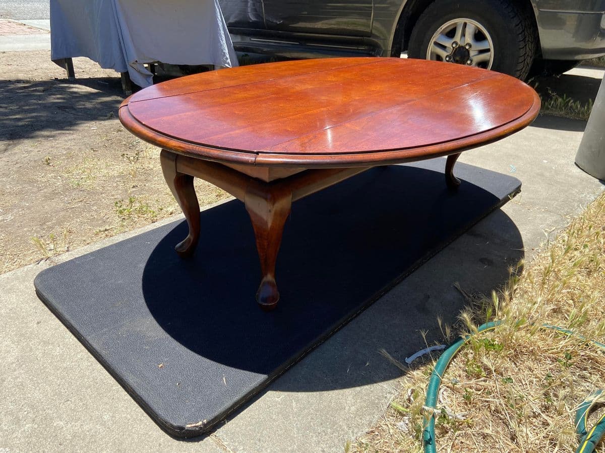 1990s Vintage Drop Leaf Coffee Table - Thumbnail 12