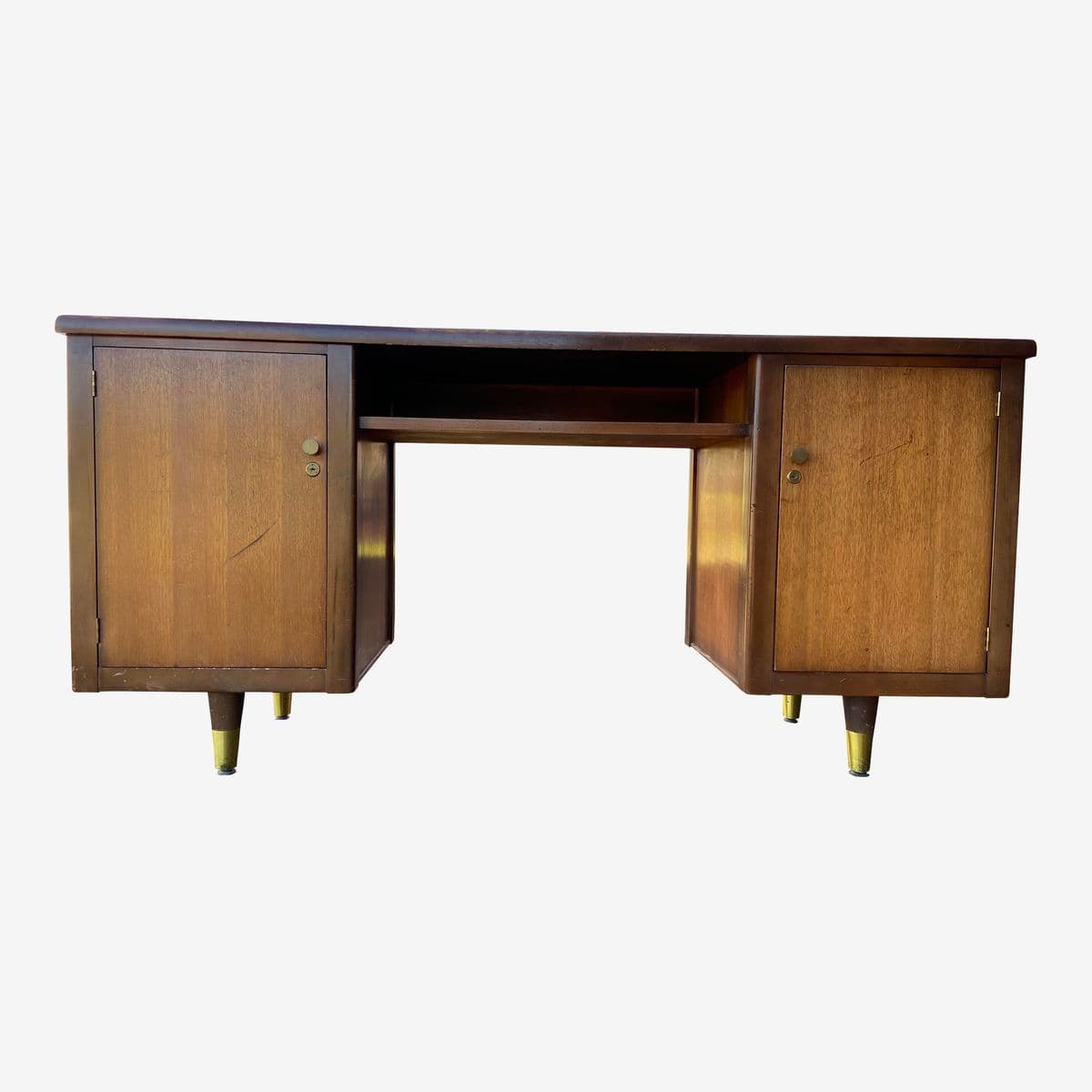 1980s Vintage Mid Century Modern Desk - Image 1