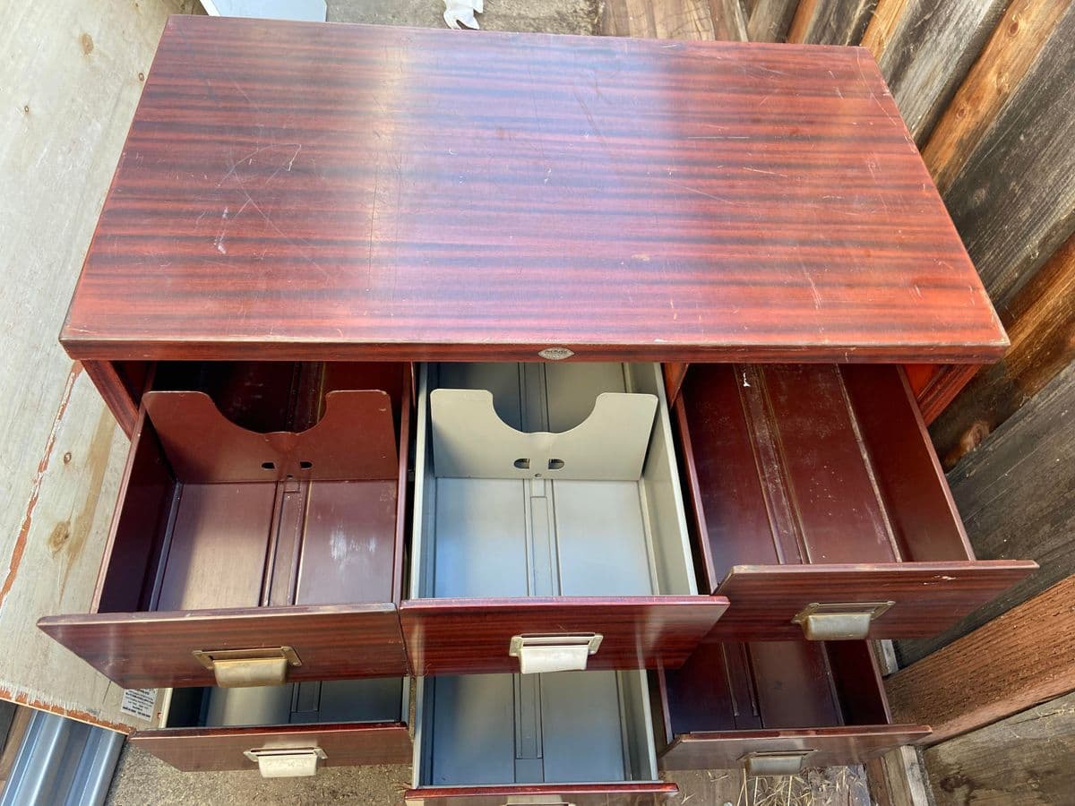 1950s Art Metal Industrial Stacking Multipurpose Storage Cabinet - Thumbnail 8