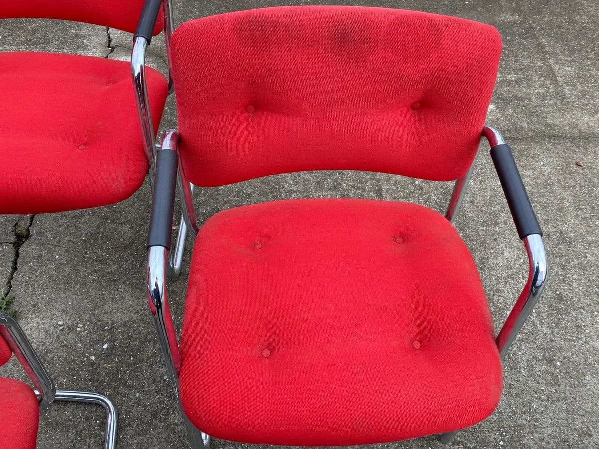 Vintage Steelcase Lounge Side Chairs - Set of 5 - Thumbnail 5