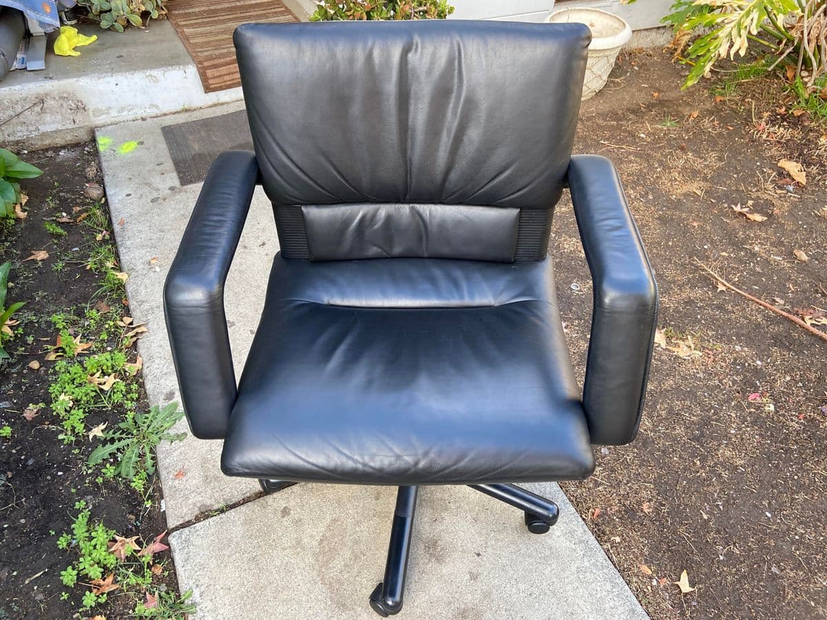 Vintage Vitra Mario Bellini Executive Swivel Desk Chair - Thumbnail 3