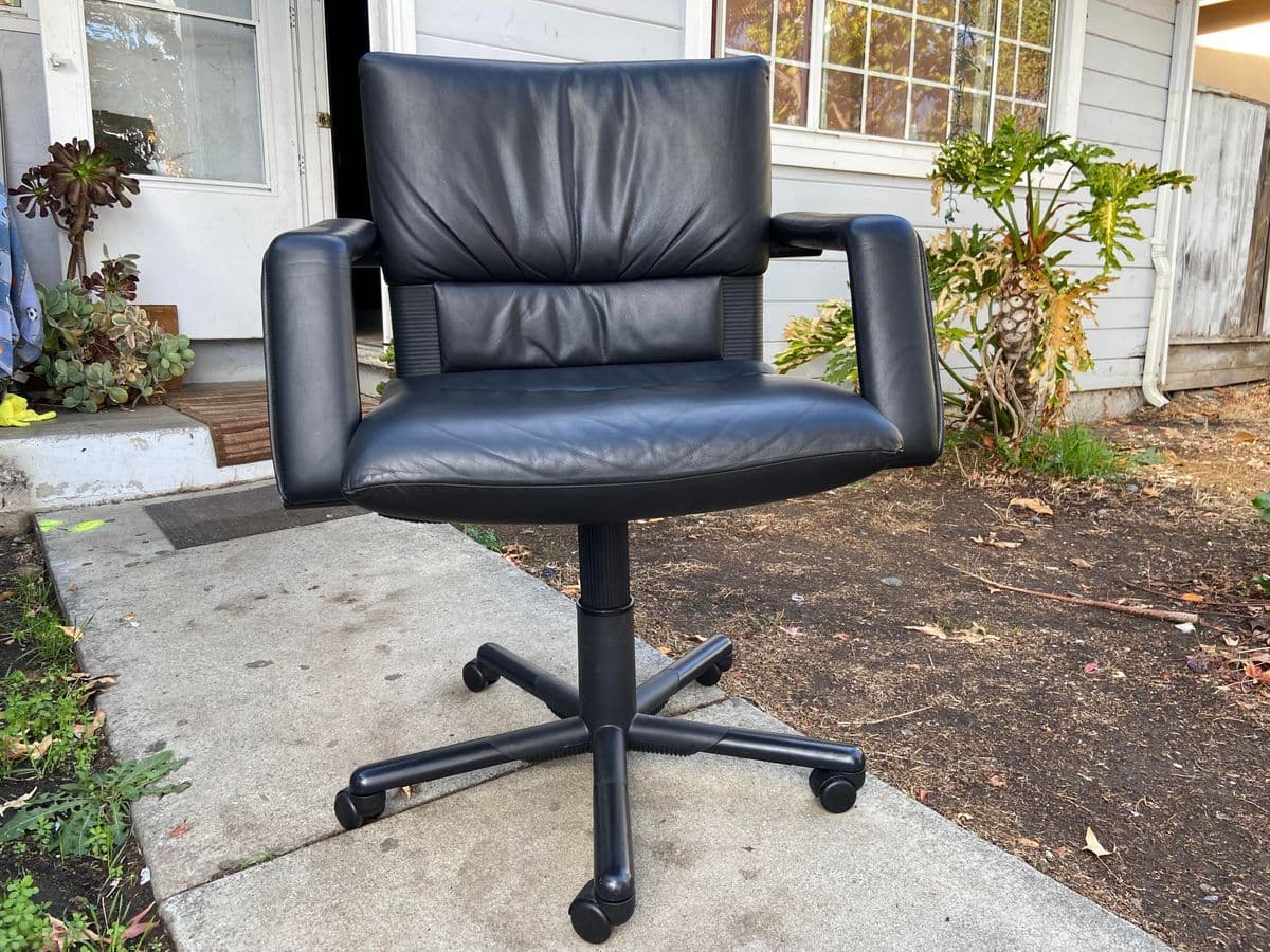 Vintage Vitra Mario Bellini Executive Swivel Desk Chair - Thumbnail 9