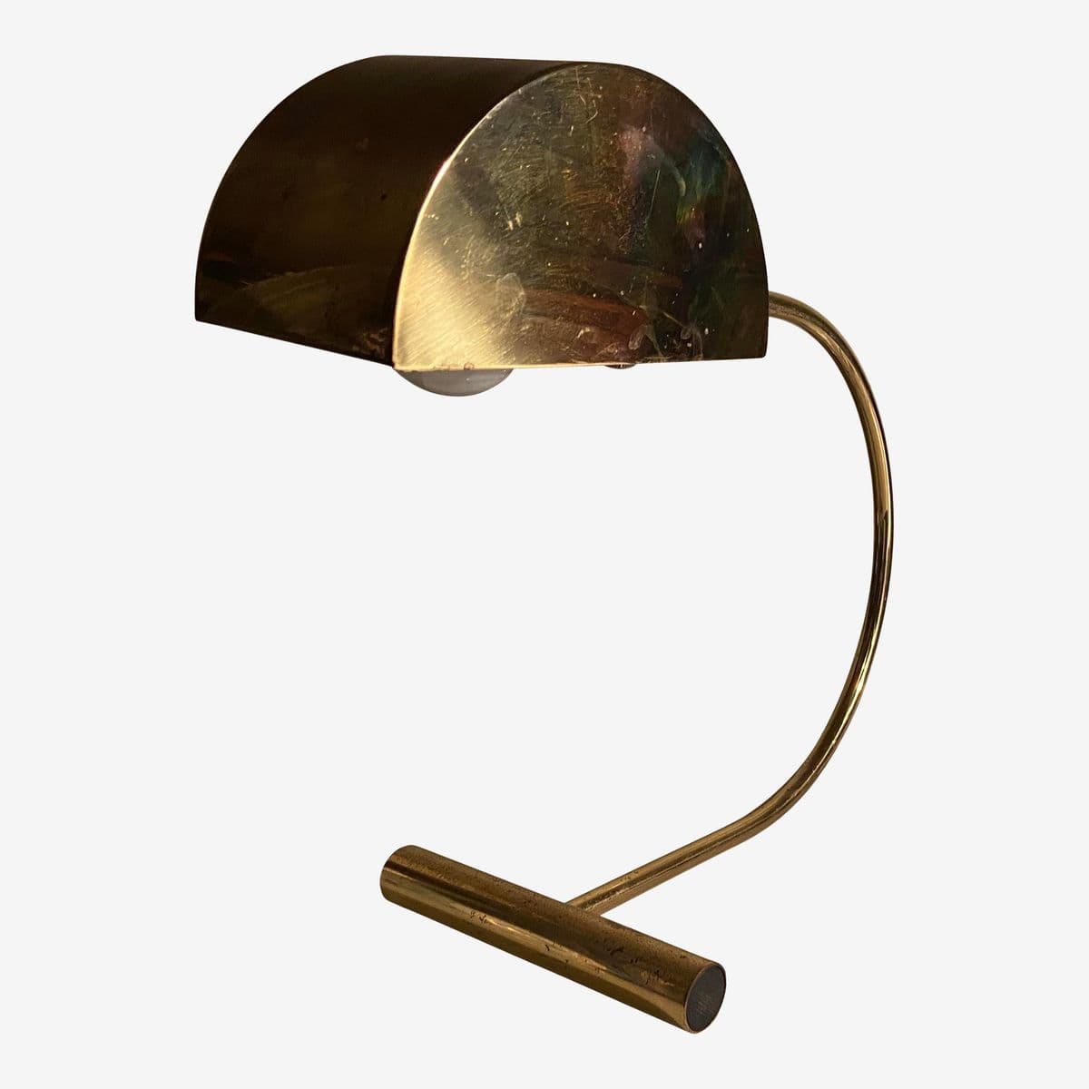 Vintage Mid-Century Modern Kosh & Lowy Brass Table Lamp - Image 1