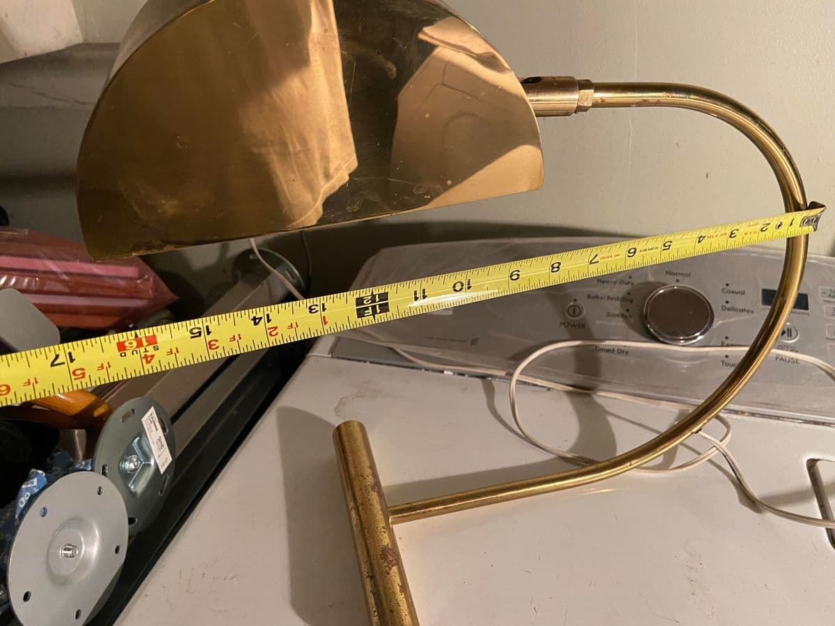 Vintage Mid-Century Modern Kosh & Lowy Brass Table Lamp - Thumbnail 10