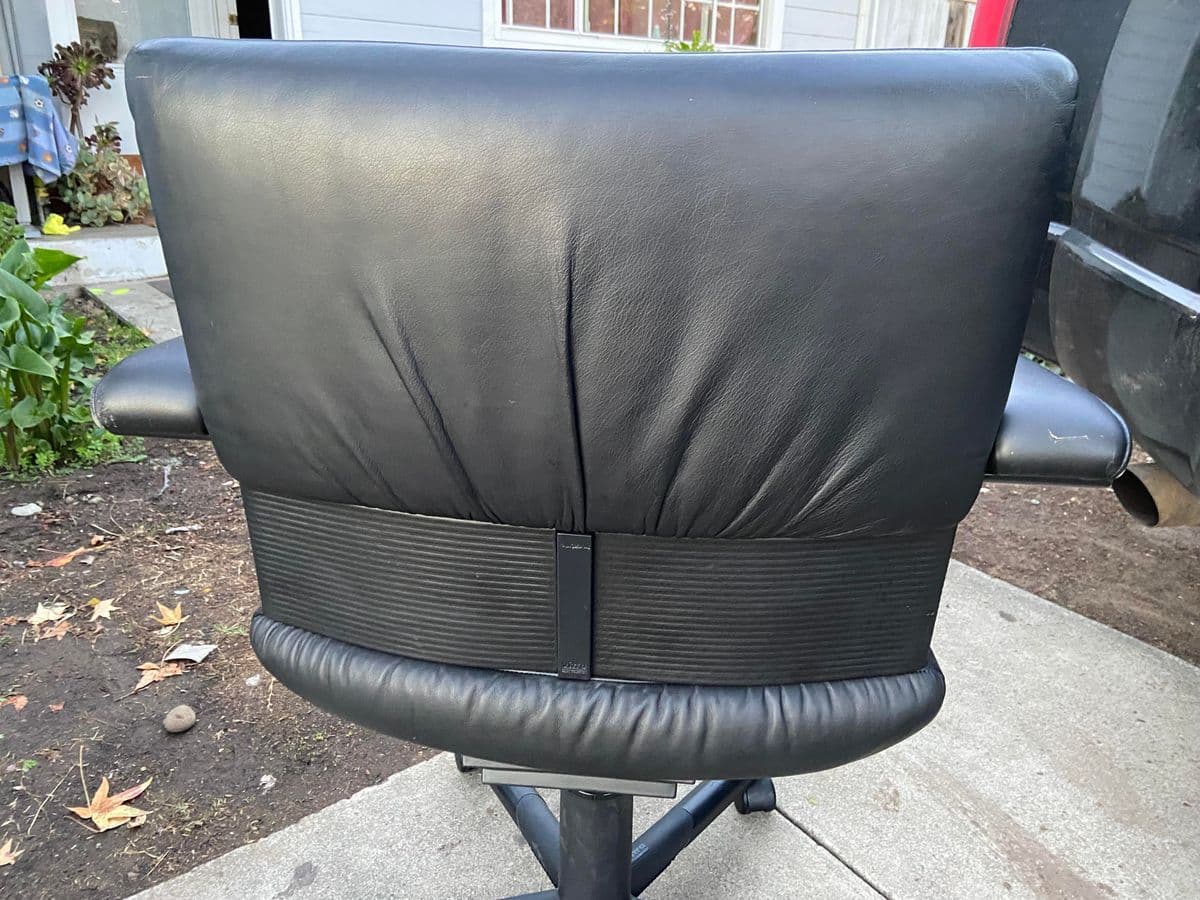 Vintage Mario Bellini Leather Swivel Chair for Vitra - Thumbnail 11