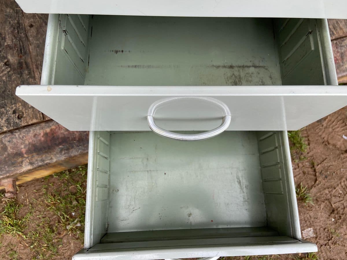 Vintage Mid Century Modern Metal Tanker Desk - Thumbnail 7