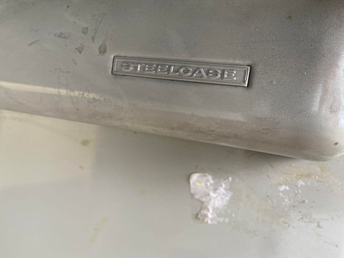 Vintage Mid Century Modern Metal Tanker Desk - Thumbnail 12